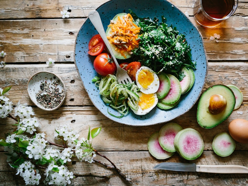 Formula sheet beside a composed lunch plate
